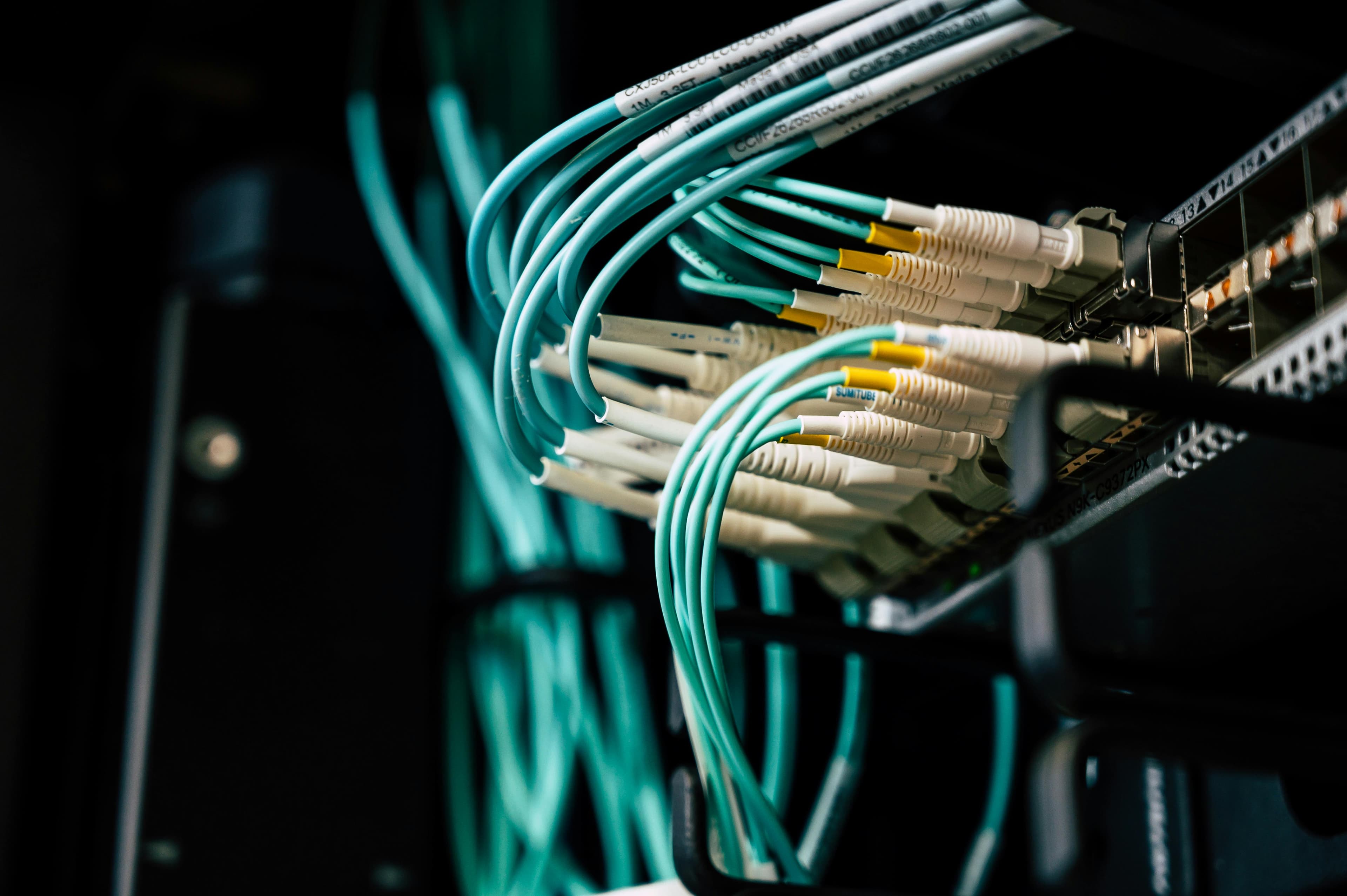 Cableado de fibra óptica